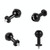 Ball Head Adapter Adjustable Screw Fixed Mount  Camera Underwater Diving Photography Lights Bracket(1/4 Inch  Black)