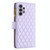 For Samsung Galaxy A32 5G Diamond Lattice Zipper Wallet Leather Flip Phone Case(Purple)