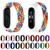 For Xiaomi Mi Band 7 Adjustable Nylon Braided Elasticity Watch Band(Pink White)