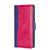For OPPO K9S/Realme Q3s Contrast Color Side Buckle Leather Phone Case(Purple + Rose Red)