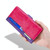 For Motorola Moto E20 Contrast Color Side Buckle Leather Phone Case(Purple + Rose Red)