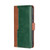 For OPPO Realme Narzo 50A Contrast Color Side Buckle Leather Phone Case(Light Brown + Green)