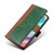For OPPO Realme Narzo 50A Contrast Color Side Buckle Leather Phone Case(Light Brown + Green)