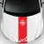 D-864 Compass Pattern Car Modified Decorative Sticker(Red)
