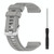 For Garmin Fenix 5 22mm Solid Color Silicone Watch Band(Grey)