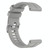 For Garmin Fenix 5 22mm Solid Color Silicone Watch Band(Grey)