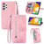 For Samsung Galaxy A52 5G Embossed Flower Shockproof Leather Phone Case(Pink) For Samsung Galaxy A52 5G Embossed Flower Shockproof Leather Phone Case(Pink)