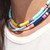 2 PCS 6 Grids Soft Pottery Beading Set DIY Bracelet Necklace Making(Blue)