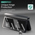 For Samsung Galaxy Z Fold4 Colorful Gradient Tempered Film Integrated Phone Case(Black White)