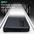 For Samsung Galaxy Z Fold4 Colorful Gradient Tempered Film Integrated Phone Case(Black White)