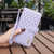 For iPhone 13 Pro Max Diamond Lattice Zipper Wallet Leather Flip Phone Case (Purple)