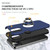 For iPhone 14 Magnetic Ring Kickstand Shockproof Phone Case (Blue)