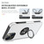 For iPhone 14 Plus Magnetic Ring Kickstand Shockproof Phone Case (Silver) For iPhone 14 Plus Magnetic Ring Kickstand Shockproof Phone Case (Silver)