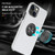 For iPhone 14 Plus Magnetic Ring Kickstand Shockproof Phone Case (Silver) For iPhone 14 Plus Magnetic Ring Kickstand Shockproof Phone Case (Silver)
