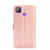 For Tecno Pop 4 Zipper Bag Leather Phone Case(Rose Gold)