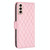 For Samsung Galaxy S21 5G Diamond Lattice Wallet Leather Flip Phone Case(Pink) For Samsung Galaxy S21 5G Diamond Lattice Wallet Leather Flip Phone Case(Pink)