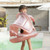 Inflatable Children Swimming Ring with Sunshade Floating Seat(Flamingo)