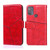 For Motorola Moto G50 Geometric Stitching Horizontal Flip Leather Phone Case(Red)