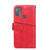 For Motorola Moto G50 Geometric Stitching Horizontal Flip Leather Phone Case(Red)