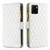 For vivo Y15s Diamond Lattice Zipper Wallet Leather Flip Phone Case(White)