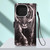 For iPhone 14 Pro Painted Flat Texture Leather Case with Lanyard & Card Slot & Wallet & Holder(Black White Tiger)