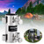 HIKEMAN Enlarged Aperture Outdoor Camping Canopy Pole Holder, Style: Stainless Steel (Silver) HIKEMAN Enlarged Aperture Outdoor Camping Canopy Pole Holder, Style: Stainless Steel (Silver)