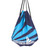 10 PCS Beach Fitness Swimming Drawstring Waterproof Bag(Blue Strips)