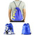 10 PCS Beach Fitness Swimming Drawstring Waterproof Bag(Blue Strips)