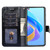 For vivo X60 Pro/X60 Curved Screen Global Version Zipper Bag PU + TPU Horizontal Flip Leather Phone Case(Black)