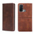 For OPPO Reno5 A Cow Texture Magnetic Horizontal Flip Leather Phone Case(Dark Brown)