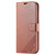 For iPhone 14 Pro AZNS Sheepskin Texture Horizontal Flip Leather Case(Brown)
