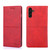 For Samsung Galaxy A13 5G Cow Texture Magnetic Horizontal Flip Leather Phone Case(Red)