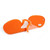 Clip-nose Reading Glasses Portable Reading Mirror No Mirror Leg Glasses, Degree: +200(Orange)