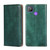 For Tecno Pop 4 Gloss Oil Solid Color Magnetic Leather Phone Case(Green)