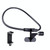 Hands Free Lazy Wearable Neck Camera Phone Holder with Phone Clamp, Extended Version(Black)