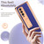 For Samsung Galaxy Z Fold3 5G Litchi Texture Leather Hinged Electroplated Phone Case with S Pen Fold Edition & Protective Film(Blue)