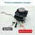 Car Central Control Large Knob Mouse Shaft for Mercedes-Benz W204 / W212, Left Driving