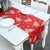 Christmas Decoration Print Table Flag Restaurant Family Party Tablecloth(Lattice)
