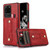 For Samsung Galaxy S20 Ultra Wristband Kickstand Wallet Leather Phone Case(Red)