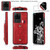 For Samsung Galaxy S20 Ultra Wristband Kickstand Wallet Leather Phone Case(Red)