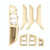 Car High Configuration Version Inside Doors Handle Pull Trim Cover 5141 7225 873 for BMW F10 F18, Left Driving (Beige)