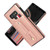 For Samsung Galaxy Note9 Wristband Kickstand Wallet Leather Phone Case(Rose Gold)