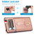 For Samsung Galaxy Note9 Wristband Kickstand Wallet Leather Phone Case(Rose Gold)