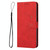 For OPPO Realme 8/Realme 8 Pro Skin Feel Heart Pattern Leather Phone Case(Red)