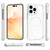 For iPhone 14 Pro Max Magsafe Magnetic Acrylic Shockproof Phone Case (Transparent White)