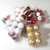 6pcs/pack 6cm Painted Christmas Ball Decoration Props(Red and White Snowflake)