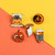 5 PCS Cartoon Halloween Brooch Denim Badge Collar Accessory(XZ2393)