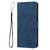For Samsung Galaxy A52 Skin Feel Heart Pattern Leather Phone Case(Blue)