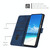 For Samsung Galaxy A52 Skin Feel Heart Pattern Leather Phone Case(Blue)