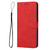 For Samsung Galaxy A03S 166mm Skin Feel Heart Pattern Leather Phone Case(Red)